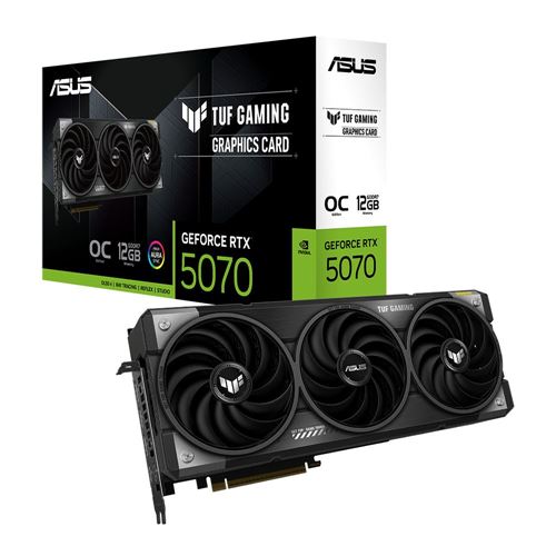 ASUS NVIDIA GeForce RTX 5070 TUF Gaming OC - 12 GB GDDR7 PCIe 5.0